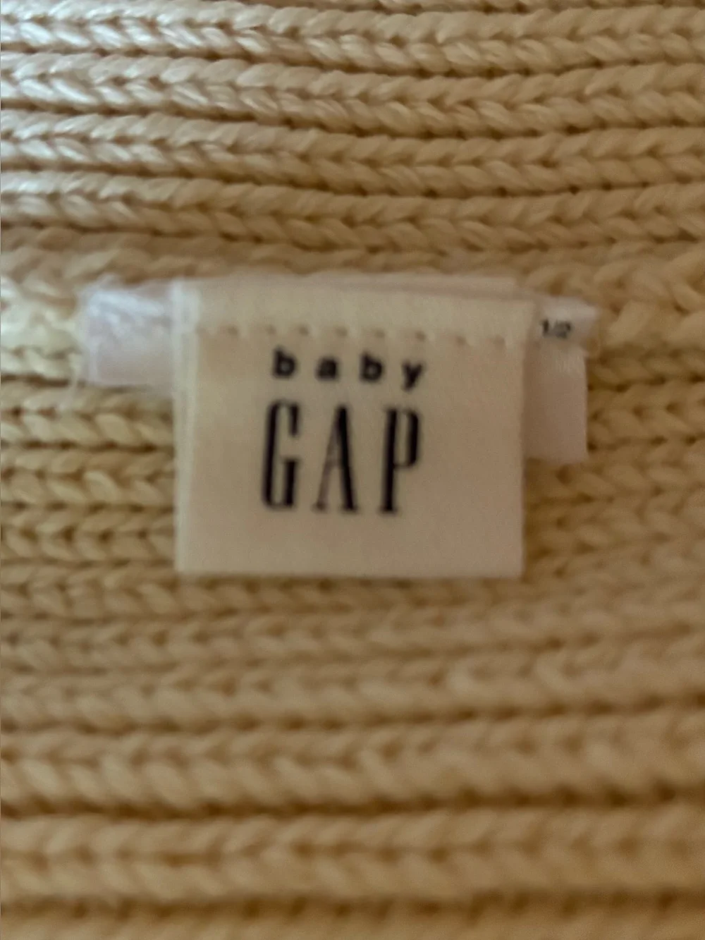 Baby Gap Cream Knit Cat-Ear Beanie with Heart Whisker Detail
